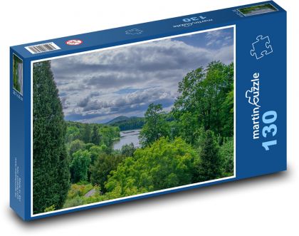 Rzeka w nienaruszonej przyrodzie - Puzzle 130 elementów, rozmiar 28,7x20 cm