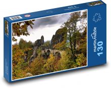 Most Saské Švýcarsko  Puzzle 130 - 28,7x20 cm