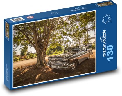 Auto unter dem Baum - Kuba - Puzzle - 130 Teile