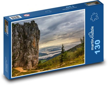 Obří skála nad údolím - puzzle 130 dílků