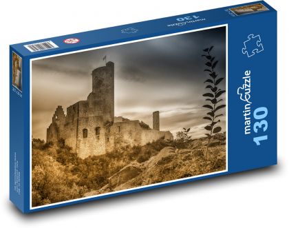 Německo - hrad Monreal - Puzzle 130 dílků, rozměr 28,7x20 cm