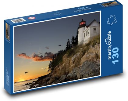 Rock lighthouse - Puzzle 130 pieces, size 28.7x20 cm 