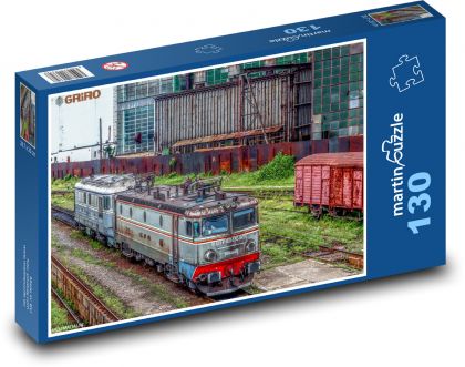 Rumunsko, lokomotiva, vlak - Puzzle 130 dílků, rozměr 28,7x20 cm
