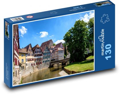 Německo - Fachwerkhauser - Puzzle 130 dílků, rozměr 28,7x20 cm