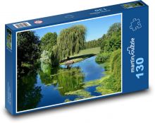Naturalny staw w parku Puzzle 130 elementów - 28,7x20 cm