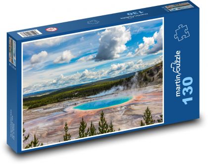 Yellowstonský národní park - Puzzle 130 dílků, rozměr 28,7x20 cm