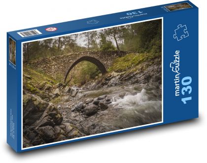Steinbrücke über den Bach - Puzzle - 130 Teile