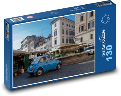 Auto Fiat 500 - Italy, Rome - Puzzle 130 pieces, size 28.7x20 cm 