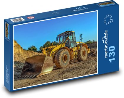 Bulldozer, technology - Puzzle 130 pieces, size 28.7x20 cm 