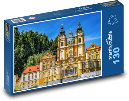 barokový kostol - Puzzle 130 dielikov, rozmer 28,7x20 cm 