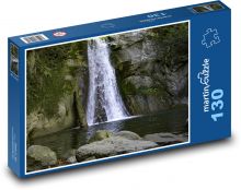 Příroda - vodopád, jezero Puzzle 130 dílků - 28,7 x 20 cm