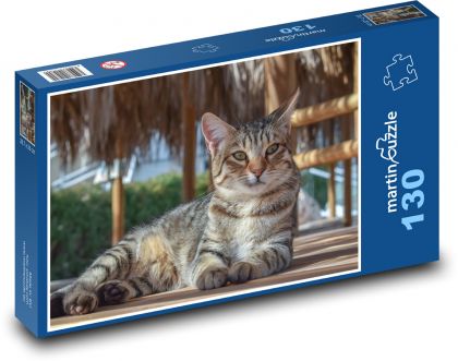 Zvířata - kočka - Puzzle 130 dílků, rozměr 28,7x20 cm