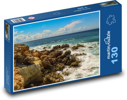 Moře, útes - Puzzle 130 dílků, rozměr 28,7x20 cm