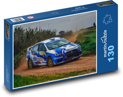 Rally - Mitsubishi - Puzzle 130 dílků, rozměr 28,7x20 cm