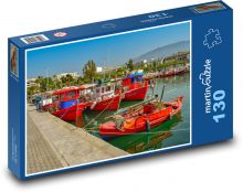 Fishing boats Puzzle 130 pieces - 28.7 x 20 cm 
