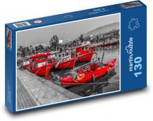 Lode, prístav Puzzle 130 dielikov - 28,7 x 20 cm 