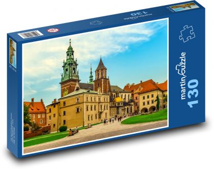 Kráľovský hrad Wawel v Krakove, Poľsko - Puzzle 130 dielikov, rozmer 28,7x20 cm 