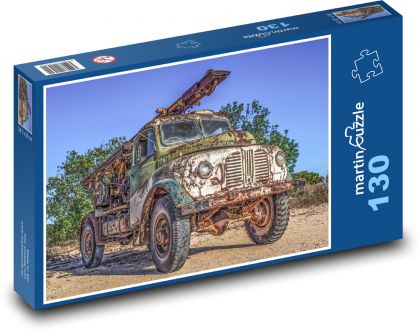 Staré nákladné auto - Puzzle 130 dielikov, rozmer 28,7x20 cm 
