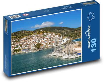 Greek island of Skopelos - Puzzle 130 pieces, size 28.7x20 cm 