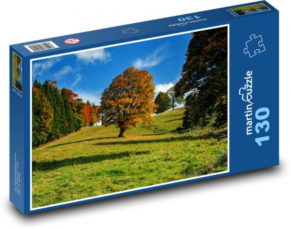 Příroda, podzim, strom - Puzzle 130 dílků, rozměr 28,7x20 cm