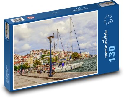 Boote im Yachthafen - Puzzle - 130 Teile
