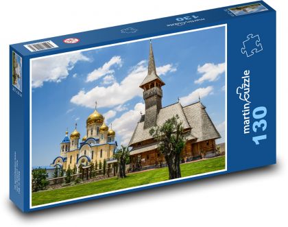 Golden Church - Puzzle 130 pieces, size 28.7x20 cm 