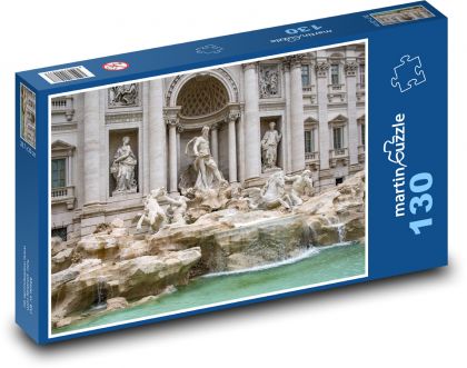 Itálie - Fontána di Trevi - Puzzle 130 dílků, rozměr 28,7x20 cm