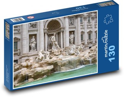 Taliansko - Fontána di Trevi - Puzzle 130 dielikov, rozmer 28,7x20 cm 