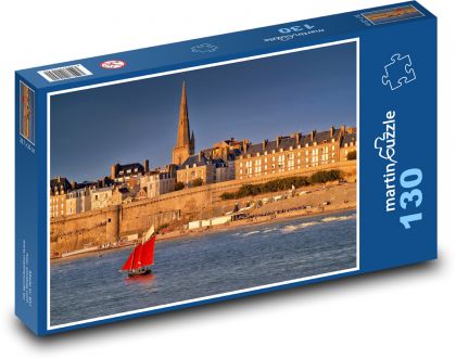 Francie - Saint-Malo - Puzzle 130 dílků, rozměr 28,7x20 cm