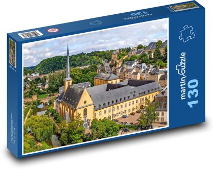 Luxembourg: City of Luxembourg, - Puzzle 130 pieces, size 28.7x20 cm 