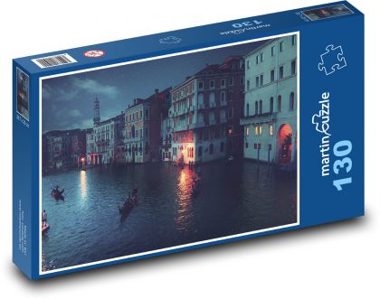 Venedig bei Nacht - Italien - Puzzle - 130 Teile