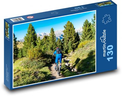 Sport, kolo, MTB - Puzzle 130 dílků, rozměr 28,7x20 cm