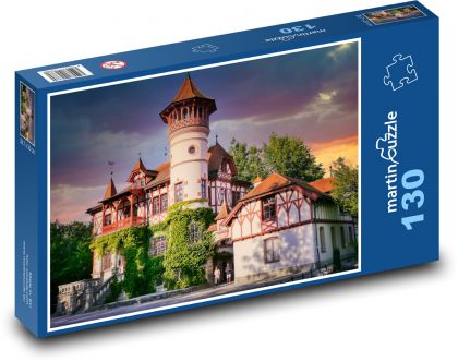 Zámek - Herrsching - Puzzle 130 dílků, rozměr 28,7x20 cm