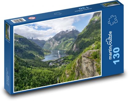 Fjordy - Norsko - puzzle 130 dílků