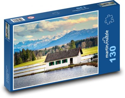 rybárska farma - Puzzle 130 dielikov, rozmer 28,7x20 cm 