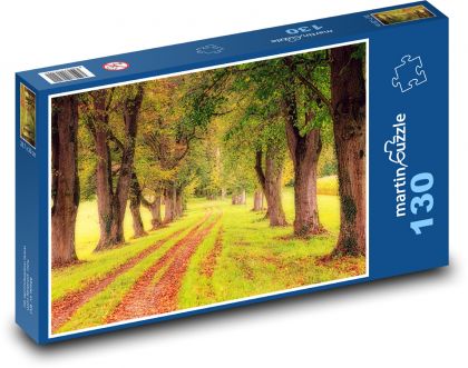 Stromy u cesty - Puzzle 130 dílků, rozměr 28,7x20 cm