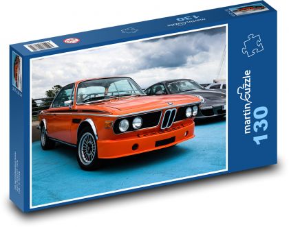 Auto - BMW 3.0 CSL - Puzzle 130 dílků, rozměr 28,7x20 cm