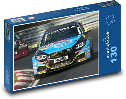 Auta na okruhu - puzzle 130 dílků