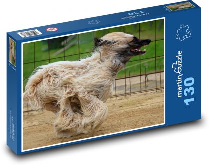 Race - dog, greyhound - Puzzle 130 pieces, size 28.7x20 cm 