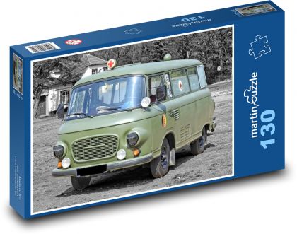 Sanitka Barkas B1000 - Puzzle 130 dílků, rozměr 28,7x20 cm