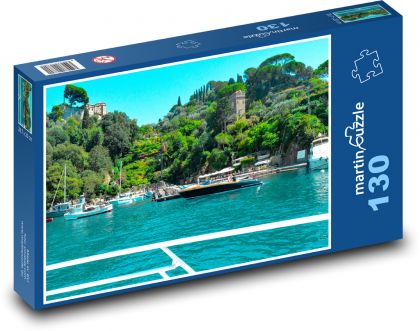 Italy - Portofino - Puzzle 130 pieces, size 28.7x20 cm 