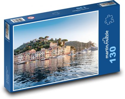 Itálie - Portofino  - Puzzle 130 dílků, rozměr 28,7x20 cm
