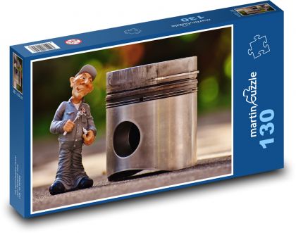 automechanik amatér - Puzzle 130 dielikov, rozmer 28,7x20 cm 