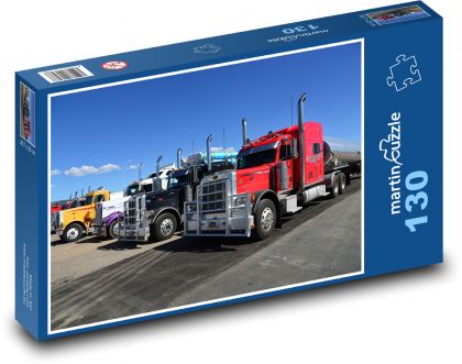 American trucks - Puzzle 130 pieces, size 28.7x20 cm 