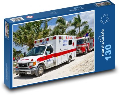 Ambulance - Puzzle 130 dílků, rozměr 28,7x20 cm