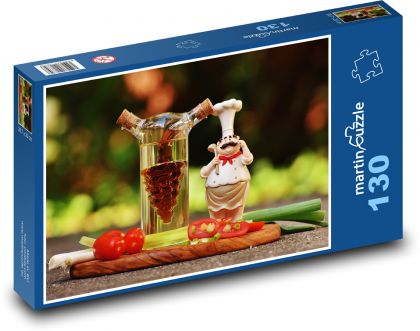 Chef - Puzzle 130 pieces, size 28.7x20 cm 
