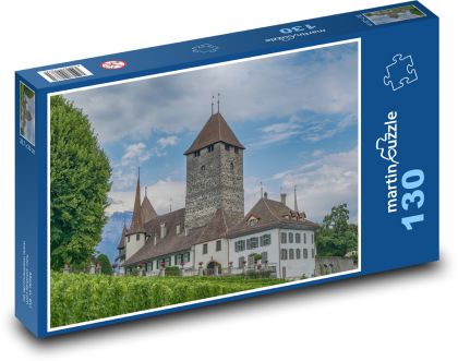 Švýcarsko - hrad - Puzzle 130 dílků, rozměr 28,7x20 cm