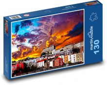 Wolken über der Stadt Puzzle 130 Teile - 28,7x20 cm