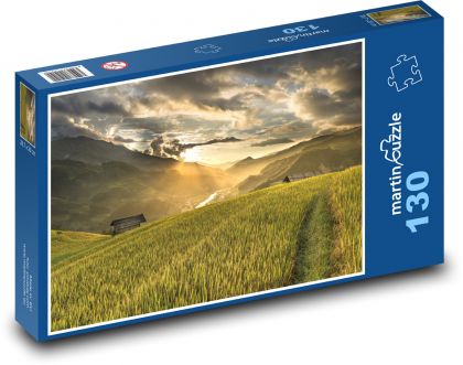 Vietnam - rice field - Puzzle 130 pieces, size 28.7x20 cm 