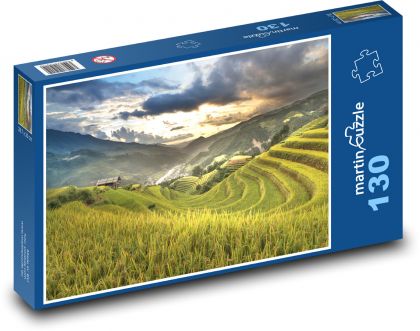 Reisfeld - Vietnam - Puzzle - 130 Teile